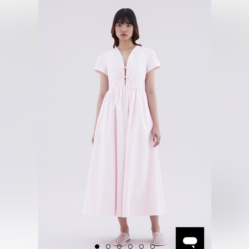 The Editor's Market Ravora Tie-Front Dress in Thisle